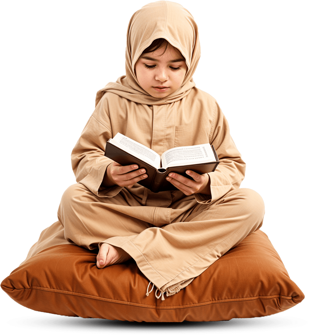 Student learning Quran